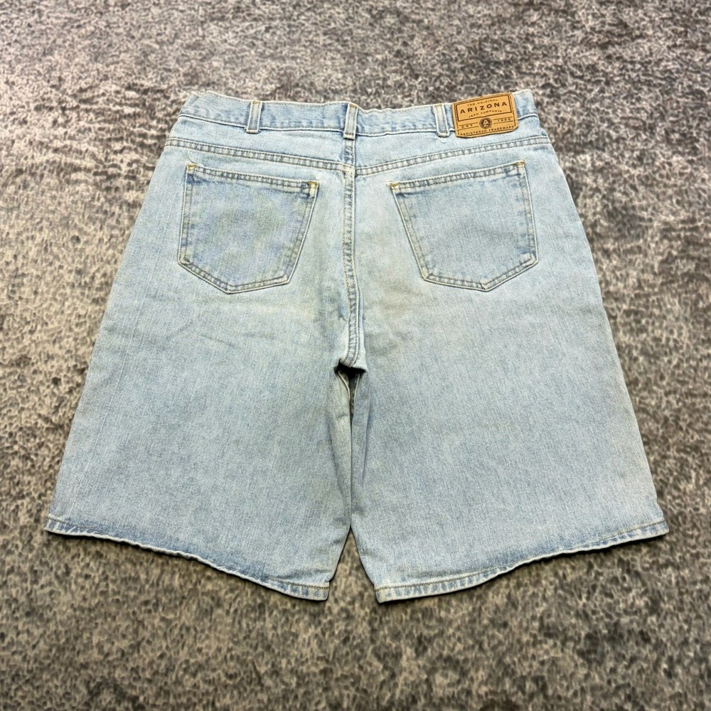 Arizona Jeans Shorts Loose Fit Mens 34 Light Blue‎ Baggy Skater Jorts VTG Y2K